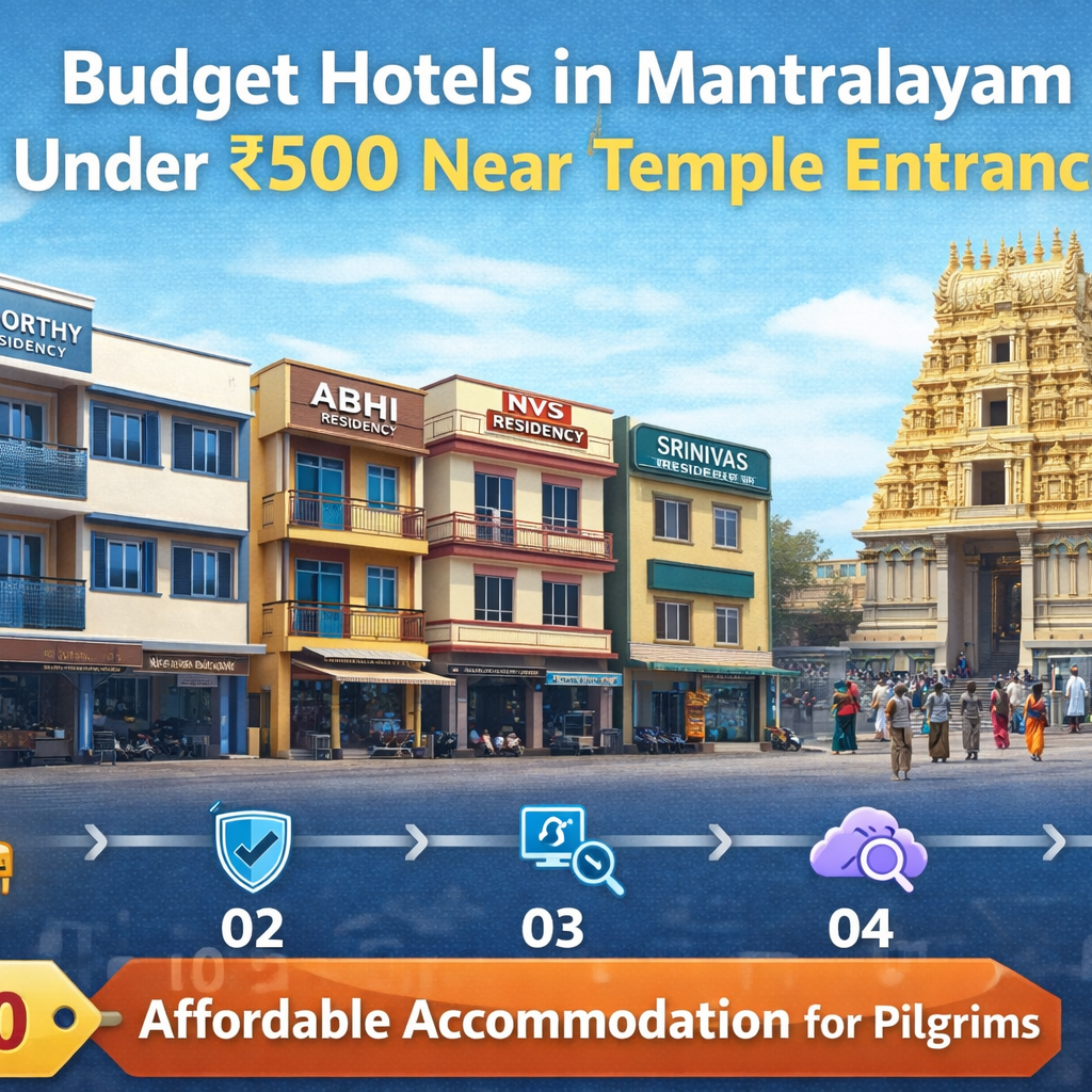 budget hotels in Mantralayam under ₹500