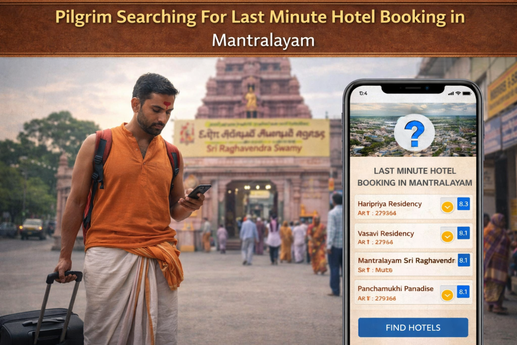 last minute hotel booking in Mantralayam