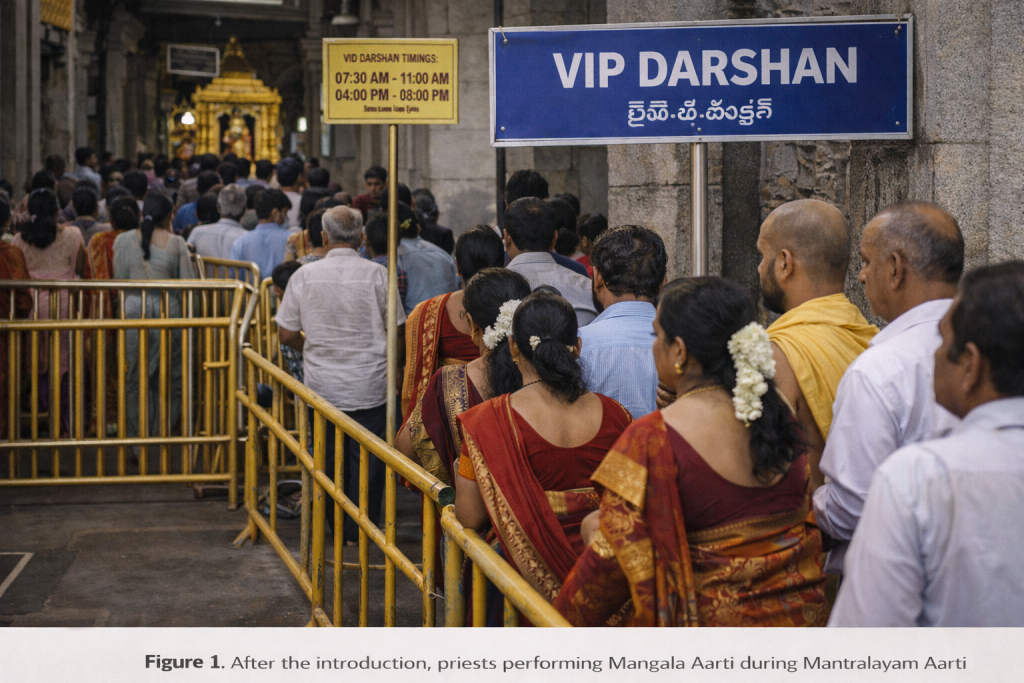 VIP Darshan in Mantralayam