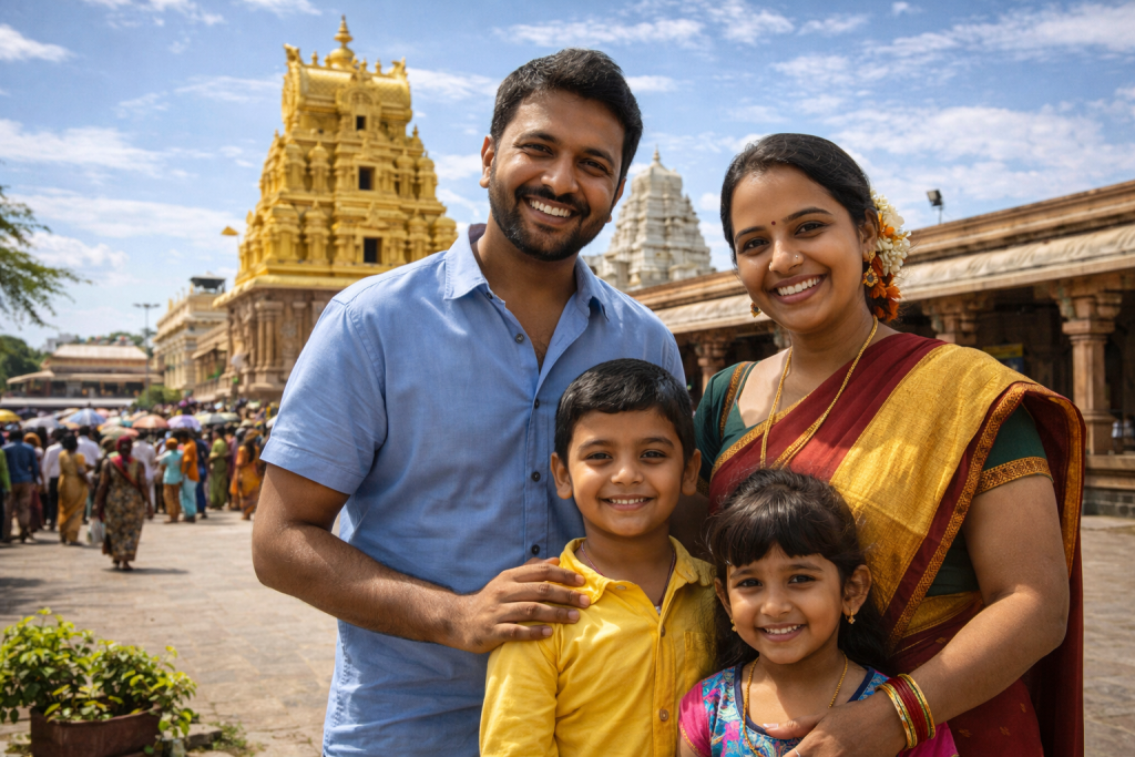 Mantralayam trip with kids