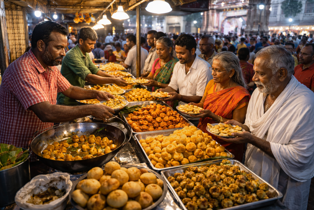 street food in Mantralayam