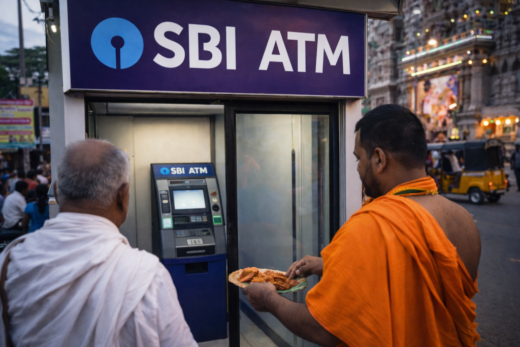 ATM and banks near Mantralayam temple