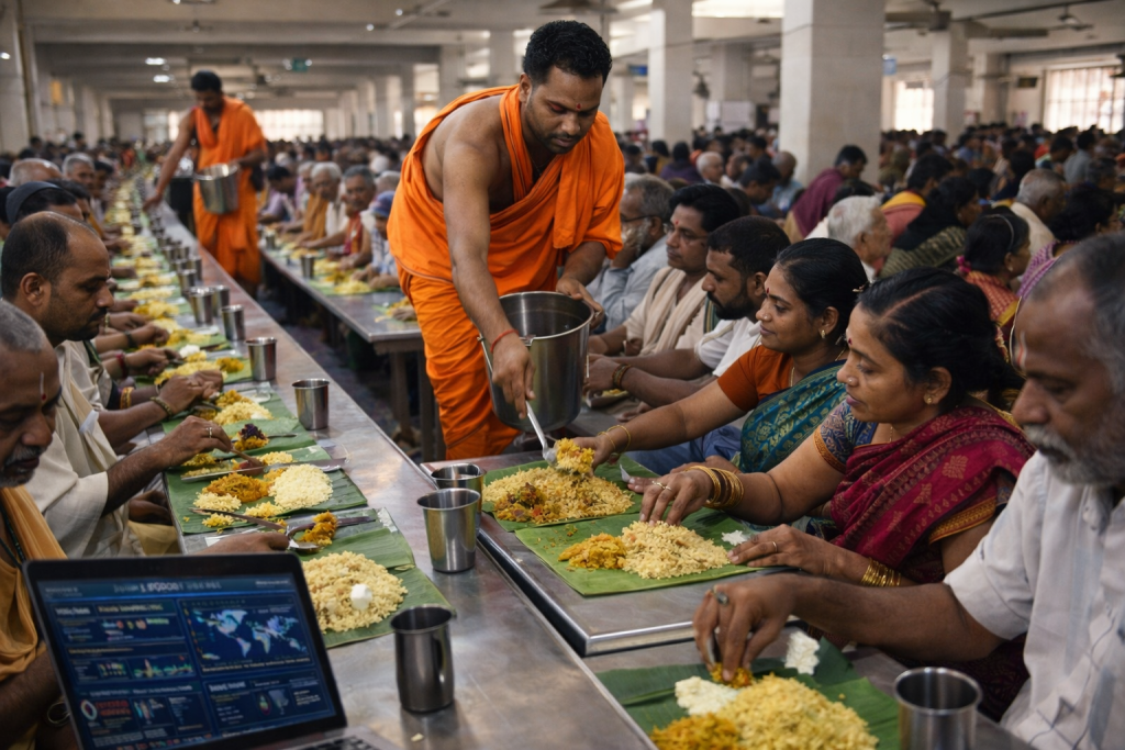 Mantralayam temple prasadam meals timings